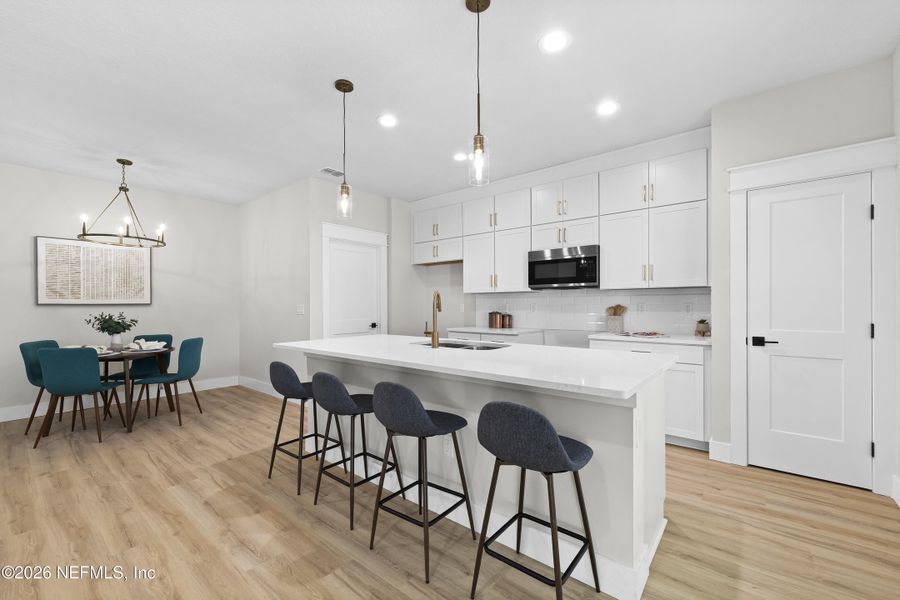 Furnished interior view inside a new home in , Jacksonville (Image 25).