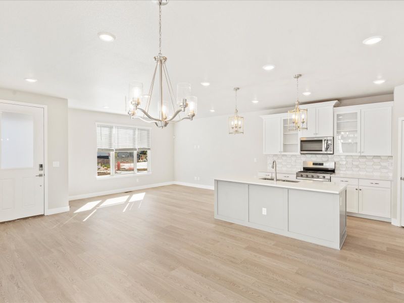 The Telluride floorplan interior image taken at a Meritage Homes community in Littleton, CO.