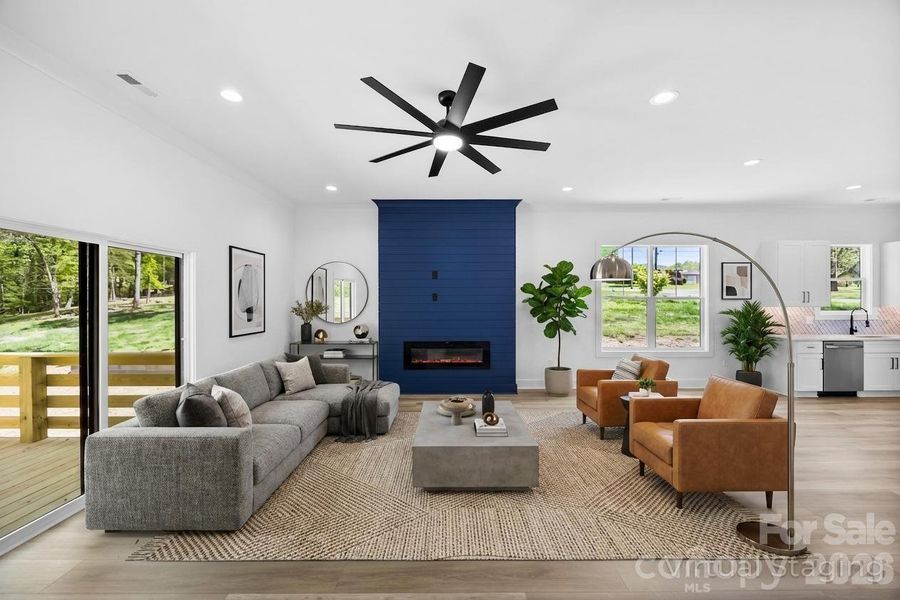 Furnished interior view inside a new home in , Landis (Image 6).