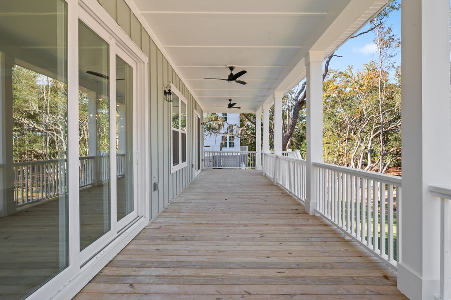 Exterior details and patio area of a home in Charleston County Homes, Mount Pleasant (Image 3).