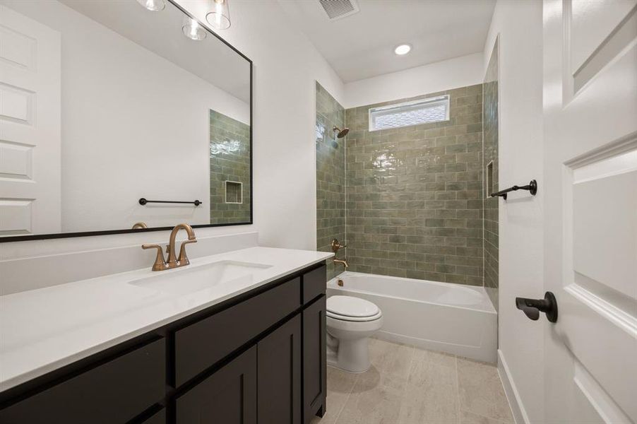 Furnished interior view inside a new home in Parks of Aledo, Aledo (Image 4). Furnished interior view inside a new home in Parks of Aledo, Aledo (Image 4).