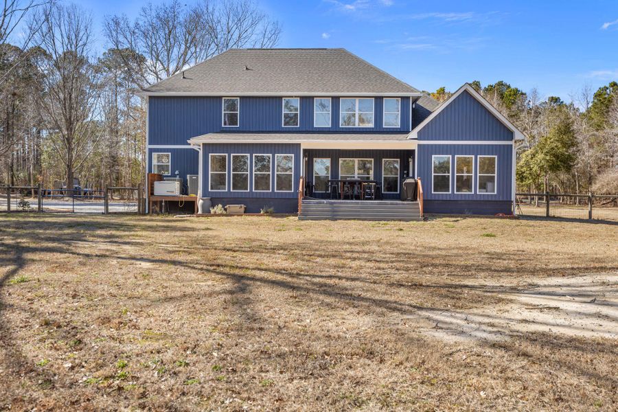 Exterior details and patio area of a home in , Meggett (Image 23).
