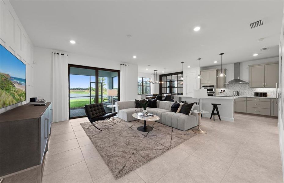 Furnished interior view inside a new home in , Bradenton (Image 8).