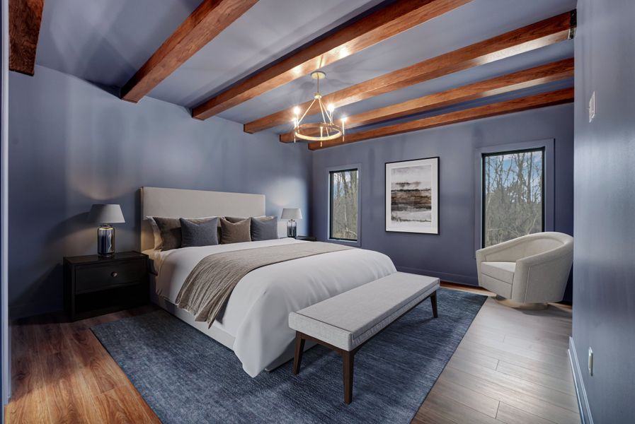Representative furnished interior of a home built from the The Lennox by Forbes Capretto Homes in Birdsong Estates, Orchard Park (Image 11).