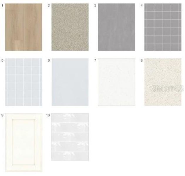 Sample of building materials used in homes in Harvest at Ovation, Winter Garden (Image 28).