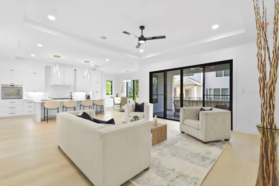 Furnished interior view inside a new home in , Bellaire (Image 34). Furnished interior view inside a new home in , Bellaire (Image 34).