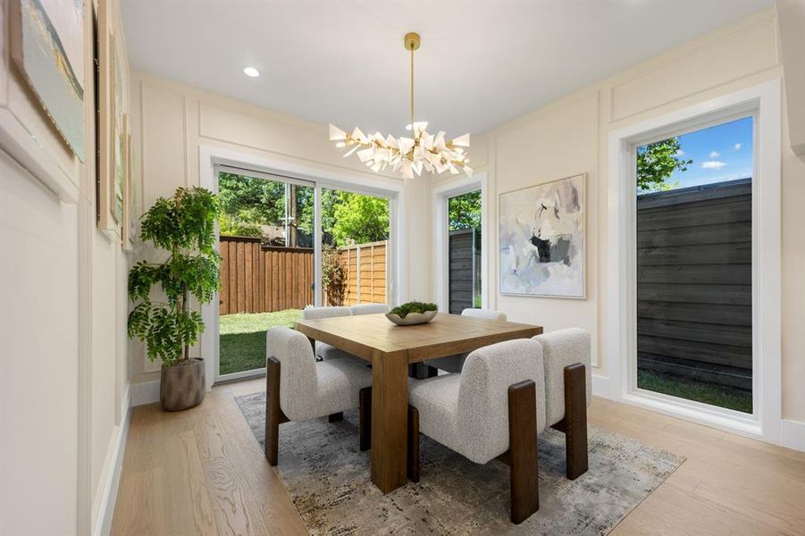 Furnished interior view inside a new home in , Dallas (Image 5).