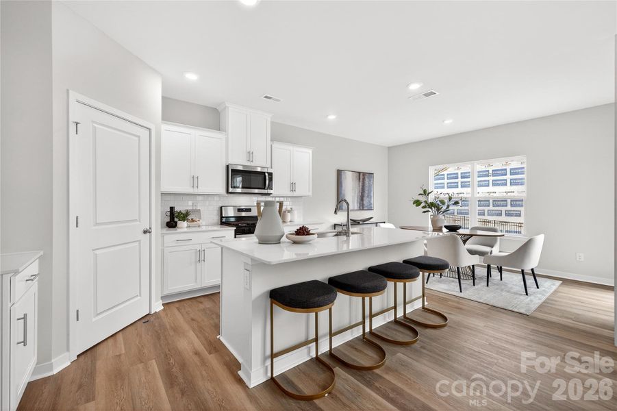 Furnished interior view inside a new home in Reedy Creek Preserve, Charlotte (Image 5).