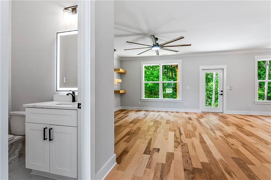 Spacious, unfurnished interior of a new home in , Hampton (Image 14).