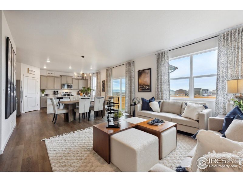 Furnished interior view inside a new home in Vista Meadows, Fort Lupton (Image 4).