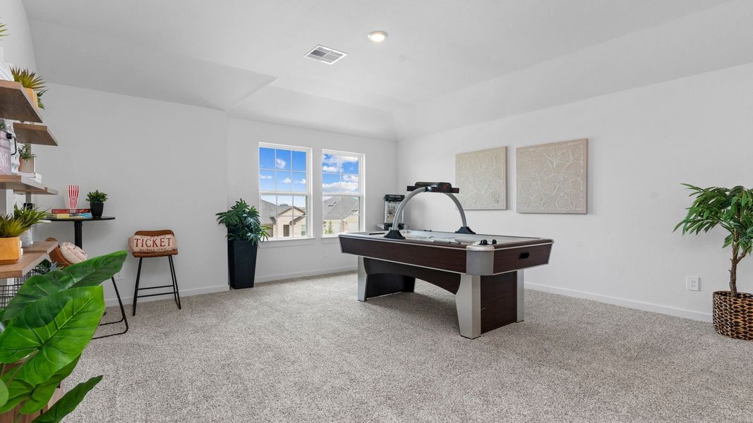 Furnished interior view inside a new home in Tamarron, Fulshear (Image 35).
