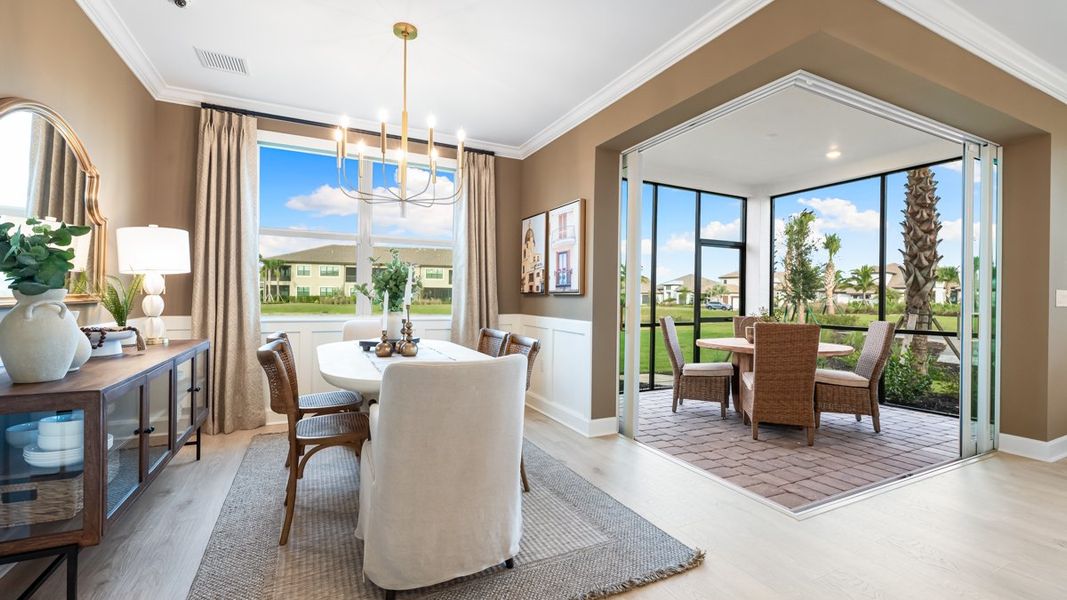 Furnished interior view inside a new home in Esplanade by the Islands, Naples (Image 10). Furnished interior view inside a new home in Esplanade by the Islands, Naples (Image 10).
