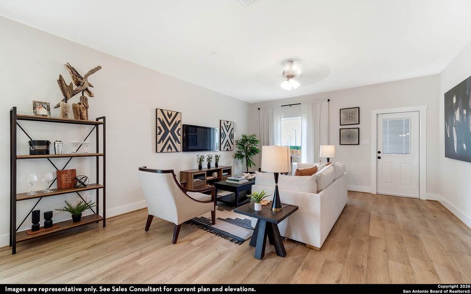 Furnished interior view inside a new home in Morgan Meadows, San Antonio (Image 11).