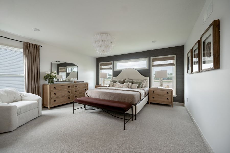 Representative furnished interior of a home built from the Avery by Fischer Homes in Twin Lakes, Hoschton (Image 34).