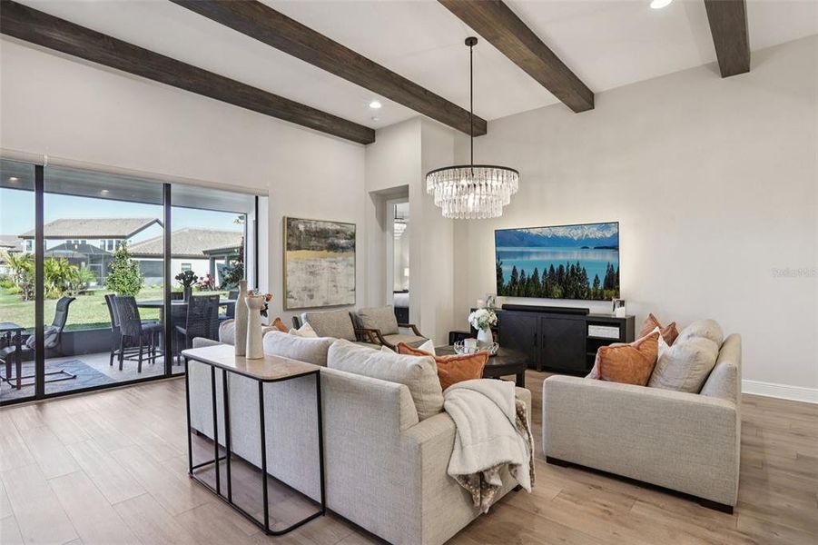Furnished interior view inside a new home in , San Antonio (Image 68).
