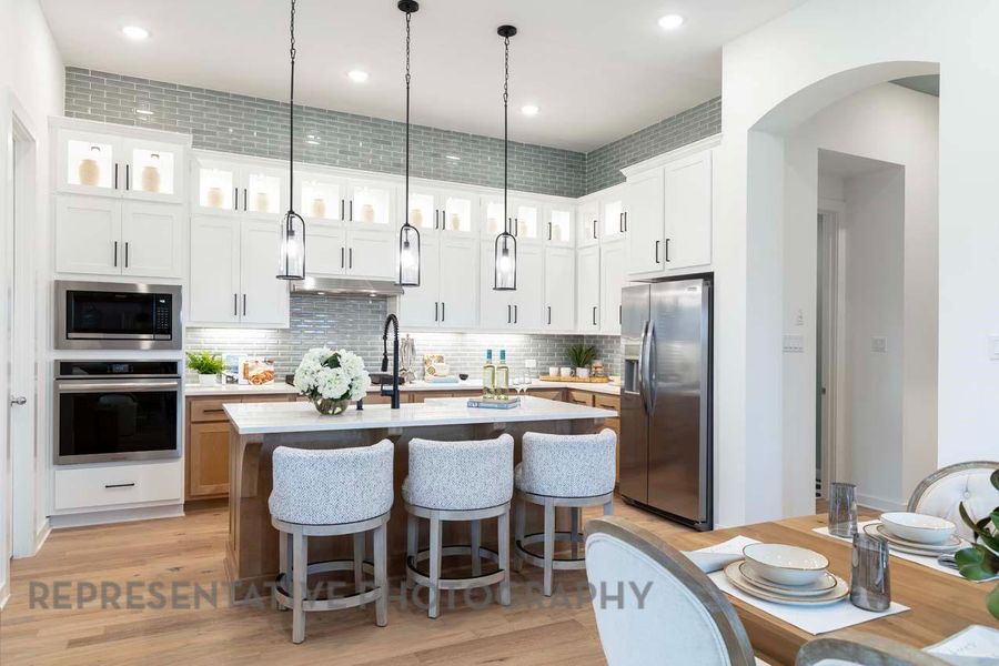 Furnished interior view inside a new home in Kresston: 40ft. lots, Montgomery (Image 7).