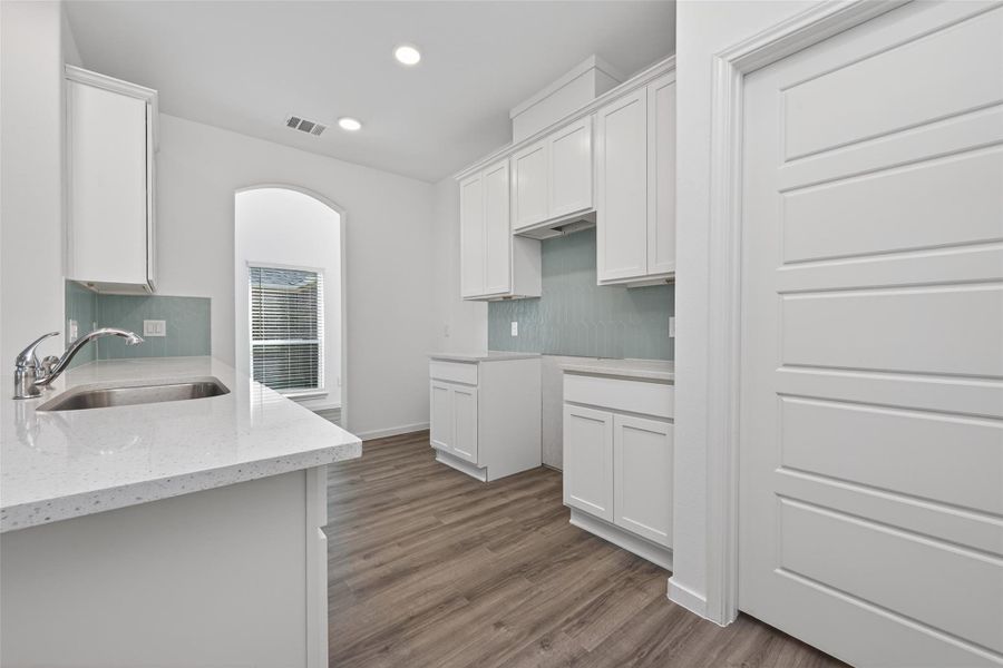 Furnished interior view inside a new home in Enclave at Willis, Willis (Image 7).