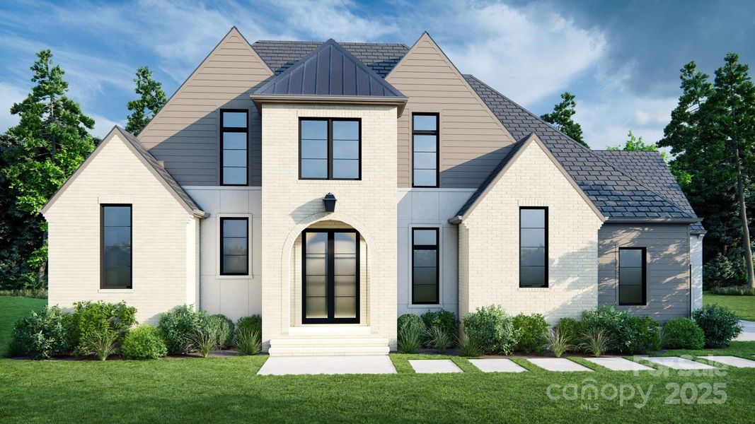 Front exterior of a new home in , Charlotte, NC, highlighting curb appeal (Image 7).