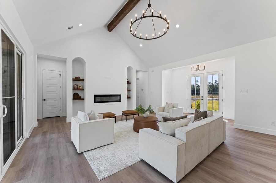 Furnished interior view inside a new home in , Conroe (Image 11).
