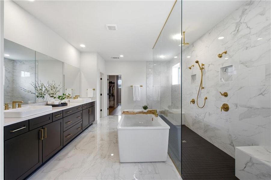 Furnished interior view inside a new home in , Alpharetta (Image 15).