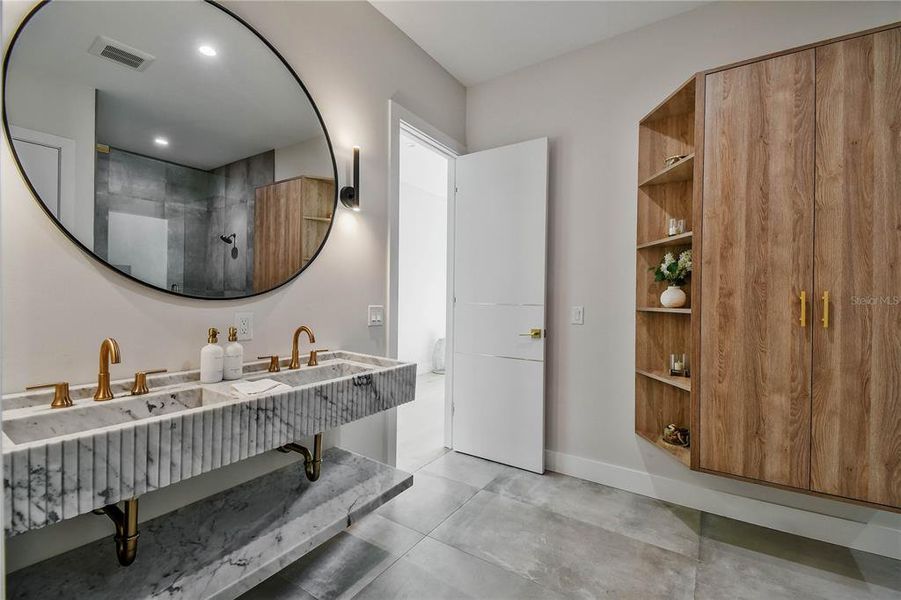 Furnished interior view inside a new home in , Dunedin (Image 42).
