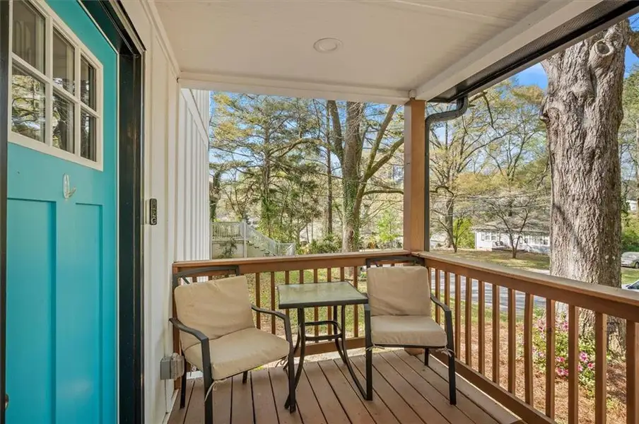Exterior details and patio area of a home in , Scottdale (Image 4).