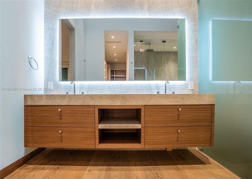 Furnished interior view inside a new home in , Coral Gables (Image 13).