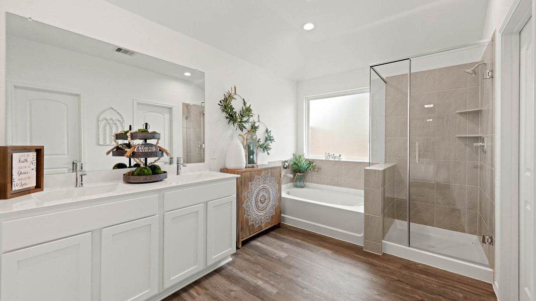 Furnished interior view inside a new home in Porters Mill, New Caney (Image 12).