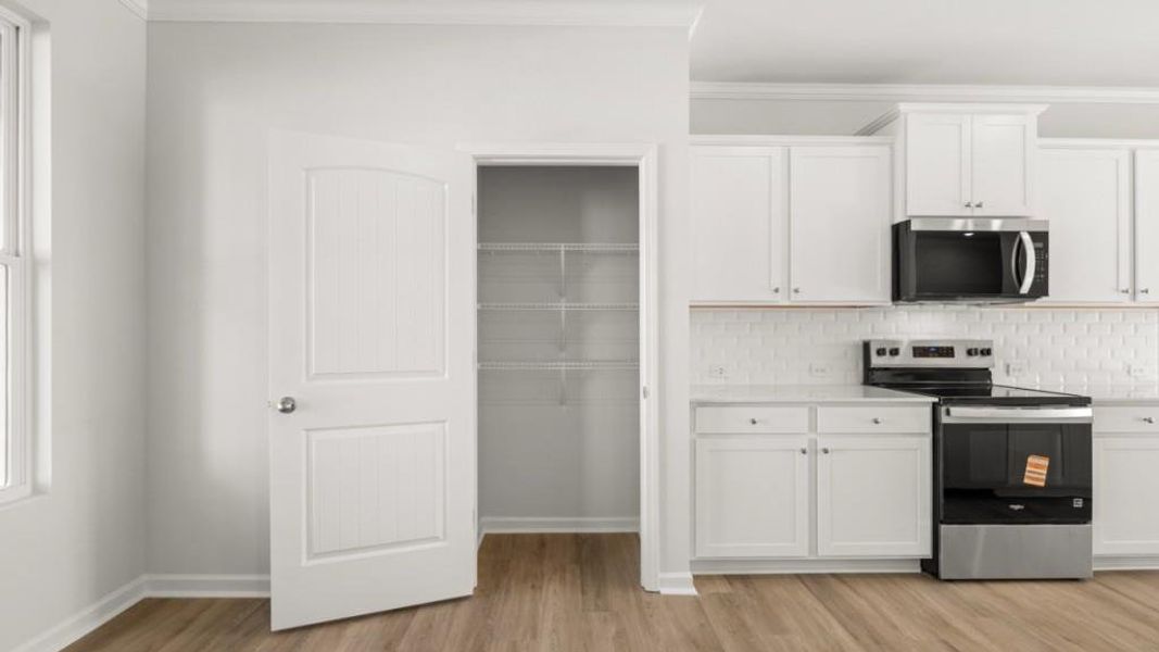 Furnished interior view inside a new home in Waypoint, Flowery Branch (Image 10).