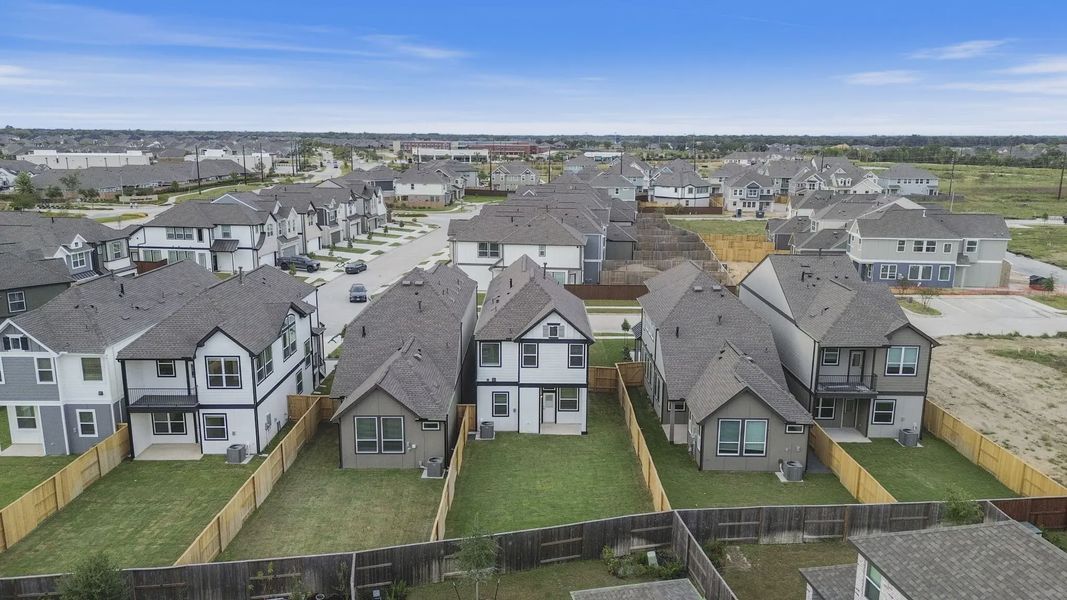 Image 25 representing the Chantilly 2 by Chesmar Homes in Meridiana Chateau, Manvel, TX.