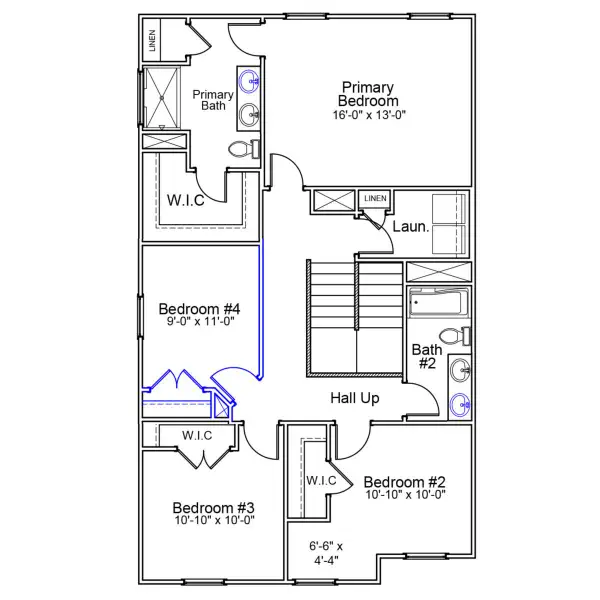 2D floor plan layout of this home in Pinecrest, West Columbia, SC (Image 4).