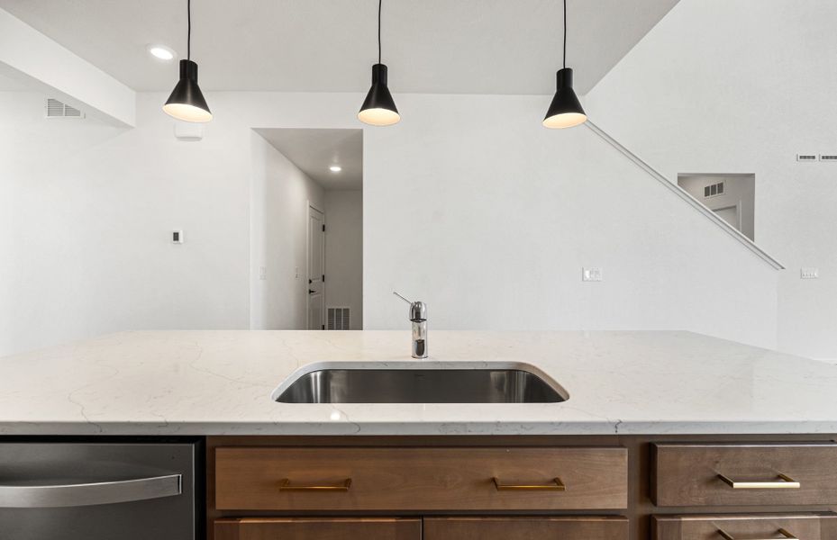 Close-up of interior finishes inside a home in Harvest Crossing, Aurora (Image 14).