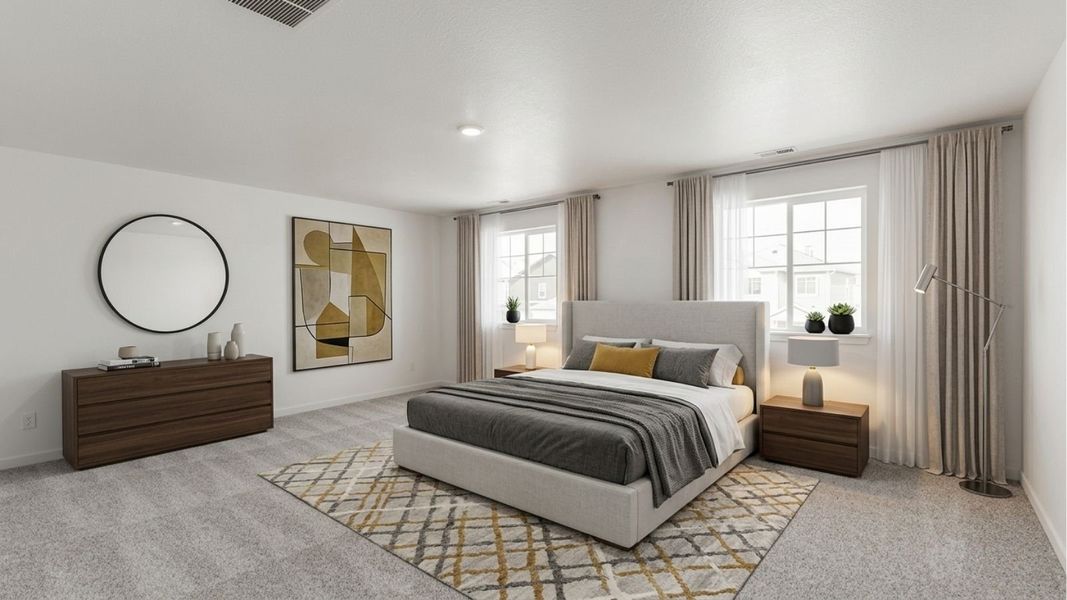 Furnished interior view inside a new home in Granary, Johnstown (Image 8).