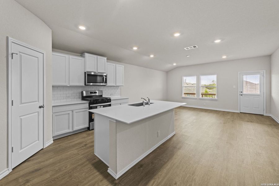 Furnished interior view inside a new home in Brookstone Creek, San Antonio (Image 5).