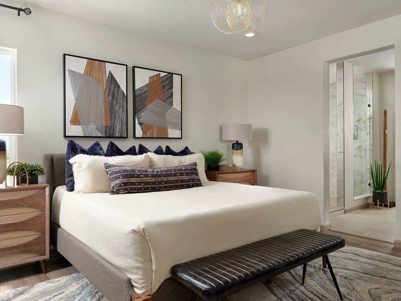 Representative furnished interior of a home built from the 3508 by Tri Pointe Homes in The Aurora Highlands, Aurora (Image 11).