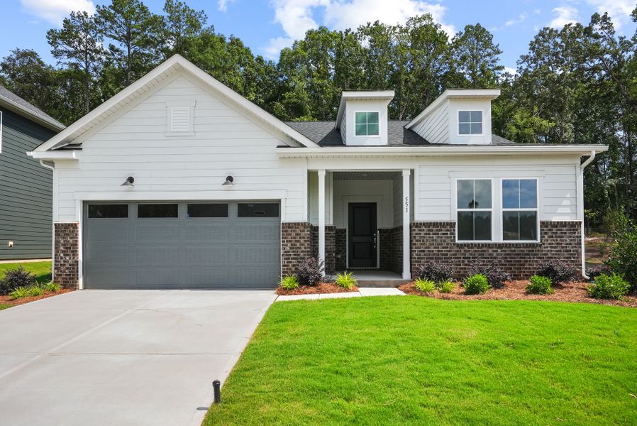 Front exterior of a new home in Michaux Gardens, Belmont, NC, highlighting curb appeal (Image 42).