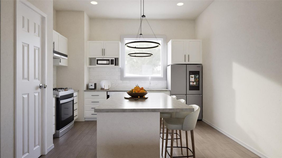 Furnished interior view inside a new home in , Houston (Image 9).