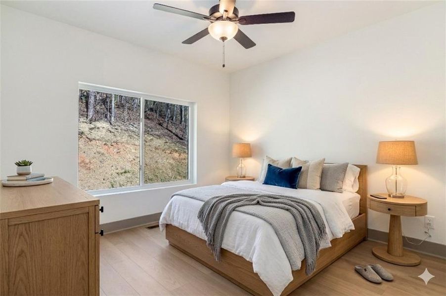 Furnished interior view inside a new home in , Ellijay (Image 32).