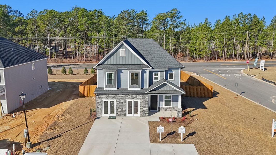 Representative exterior photo of a completed home built from the Makenzie II by Great Southern Homes in Peachtree Hills, Lexington, SC (Image 35).