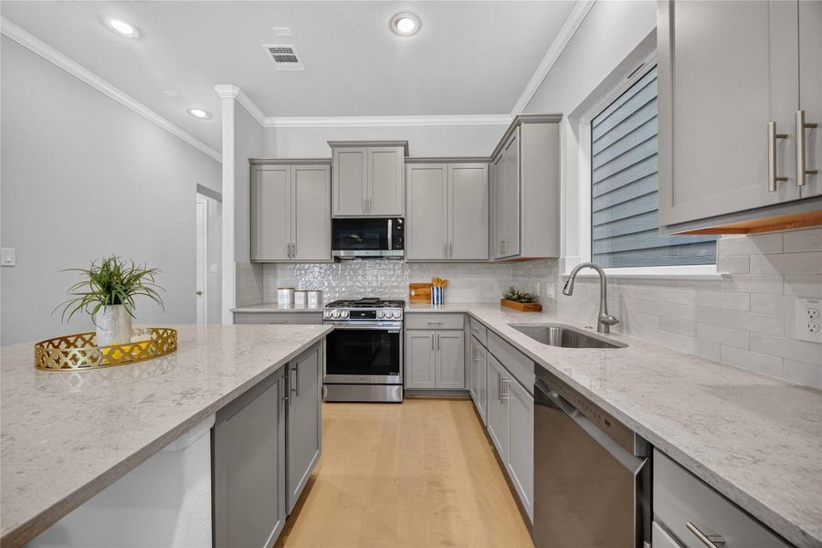 Furnished interior view inside a new home in , Houston (Image 9).