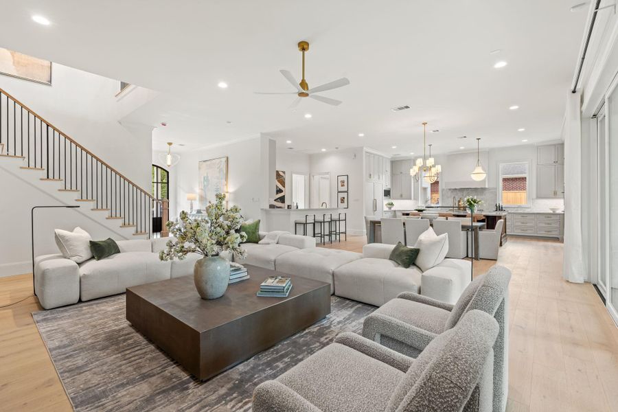 Furnished interior view inside a new home in , Houston (Image 31).