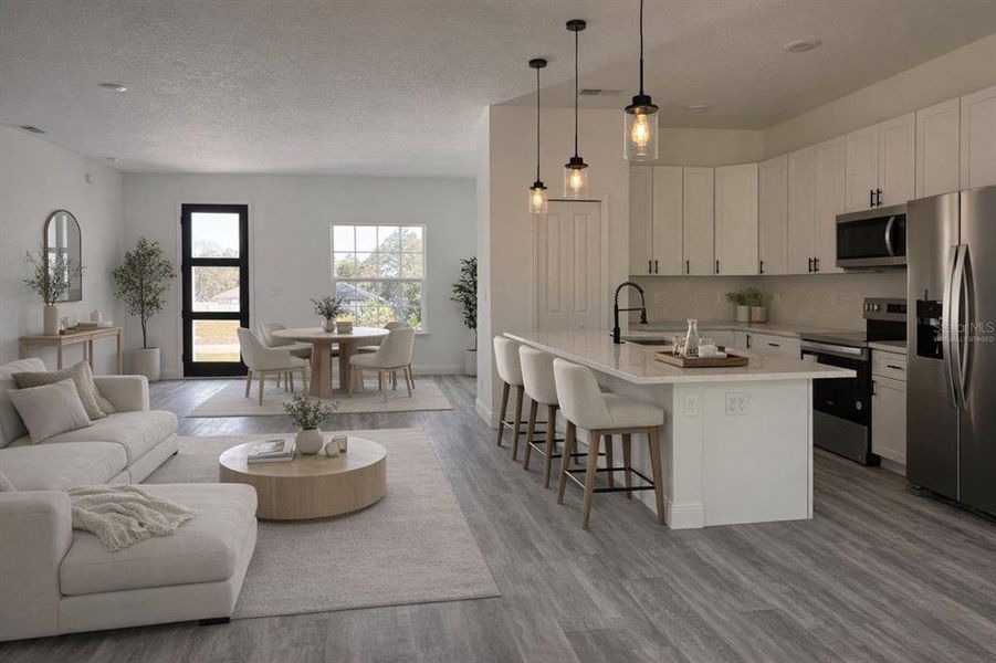 Furnished interior view inside a new home in , Ocala (Image 6).