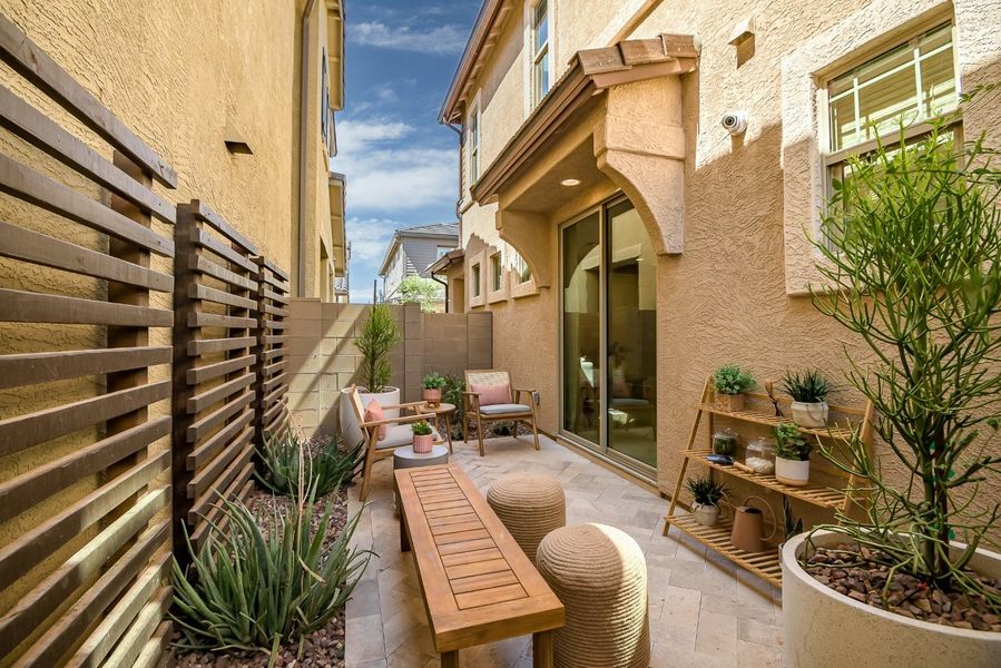 Exterior details and patio area of a home in Ironwood Villages at North Creek, Queen Creek (Image 6).