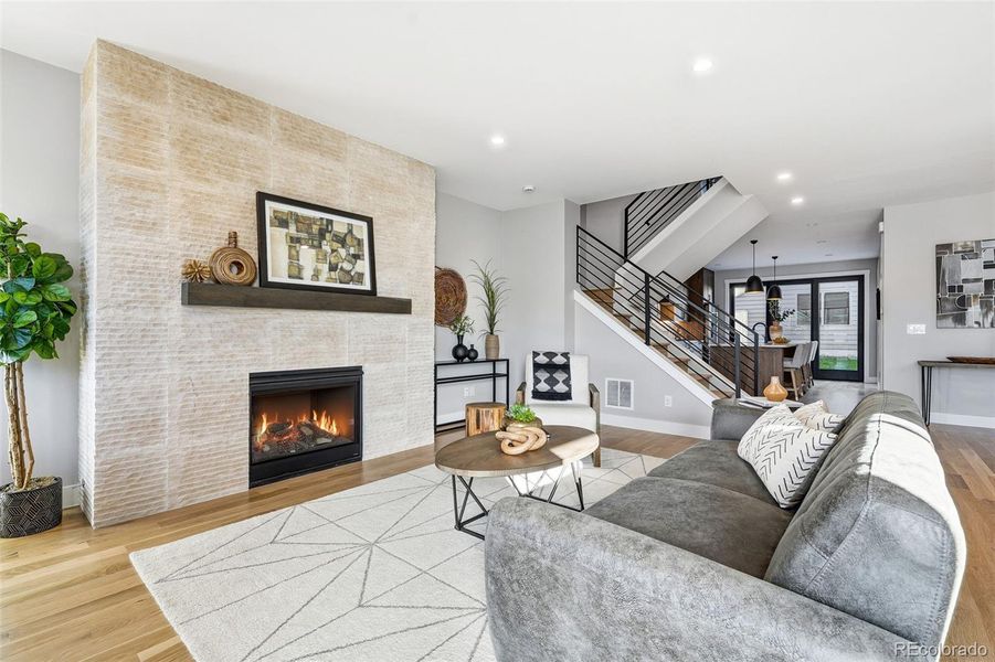 Furnished interior view inside a new home in , Denver (Image 5). Furnished interior view inside a new home in , Denver (Image 5).