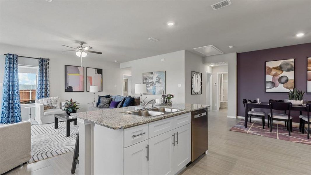 Furnished interior view inside a new home in Townes Landing, Fort Worth (Image 6).