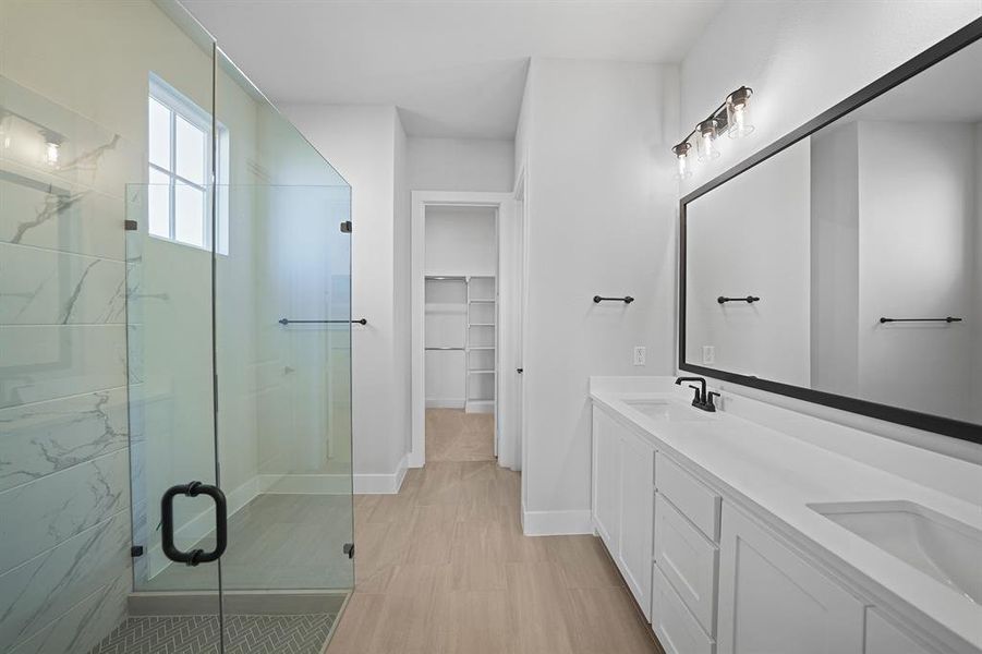 Furnished interior view inside a new home in Fields - 40' Lots, Frisco (Image 18). Furnished interior view inside a new home in Fields - 40' Lots, Frisco (Image 18).