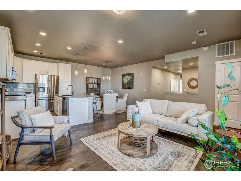 Furnished interior view inside a new home in The Lakes at Centerra - Discovery, Loveland (Image 16).