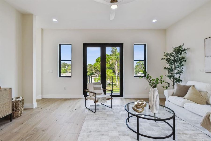Furnished interior view inside a new home in , St. Petersburg (Image 50).