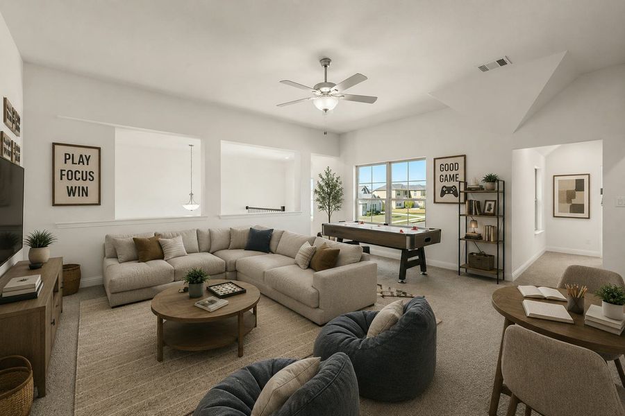 Furnished interior view inside a new home in Kentsdale Farms, DeSoto (Image 20). Furnished interior view inside a new home in Kentsdale Farms, DeSoto (Image 20).