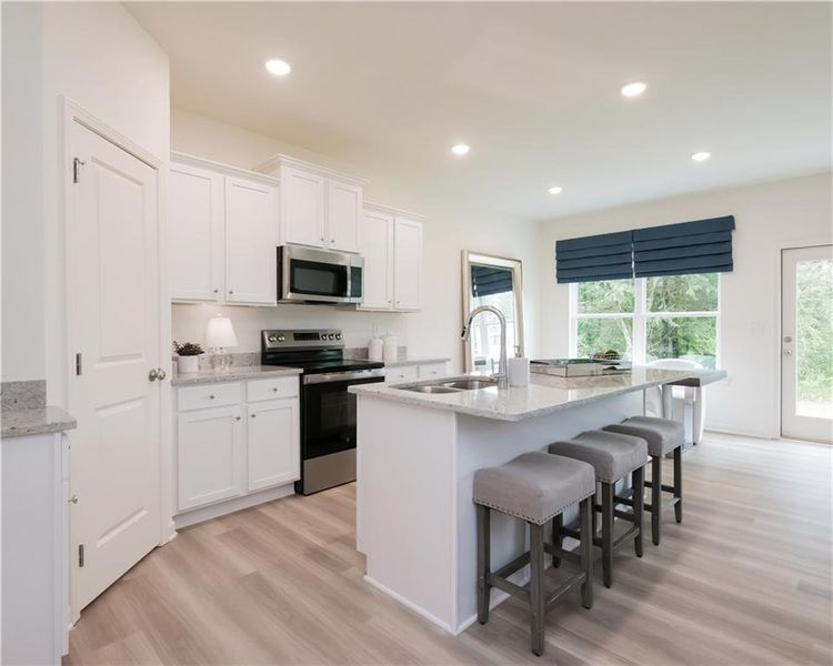 Furnished interior view inside a new home in , Conyers (Image 35).